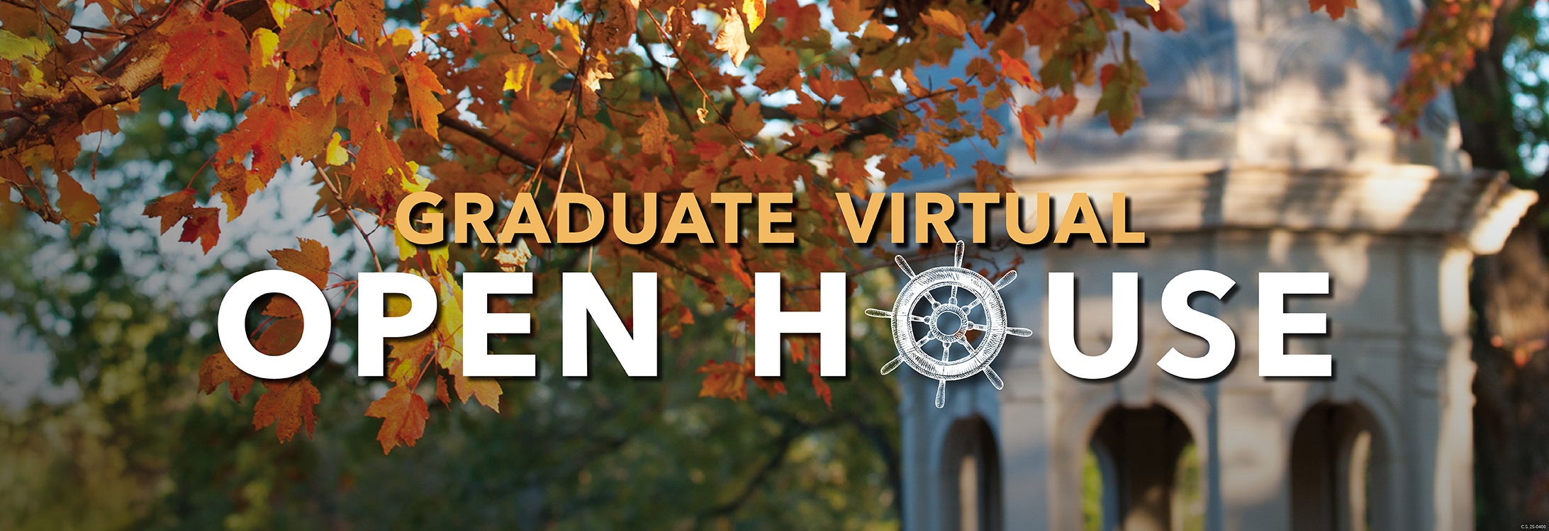 Decorative logo for Graduate Virtual Open House